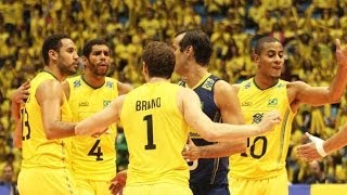 Sets Brasil 3 x 2 Irã  Liga Mundial de Vôlei Masculino 06062014 [upl. by Tterraj]