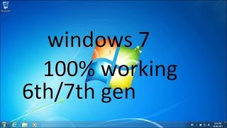 HOW TO INSTALL WINDOWS 7 32BIT64BIT ON YOUR 6TH7TH GEN COMPUTER 2017 [upl. by Atnahs563]