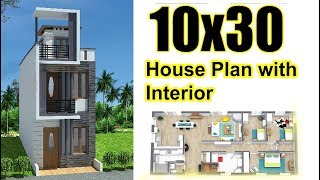 10x30 House plan complete  House plans by Asif [upl. by Eciram]