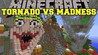 TORNADO MOD VS MADNESS MEDLEY  Minecraft Mods Vs Maps Storms amp TNT [upl. by Aicatsanna]