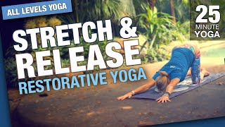 Stretch amp Release Yoga Class 25 Min  Five Parks Yoga [upl. by Lait]