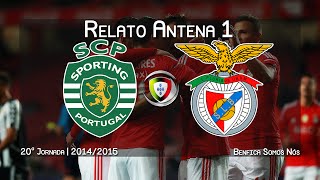 Sporting 1  1 BENFICA  Relato dos golos Antena 1 [upl. by Zug]