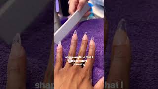 New Nail Shape Did I make a mistake Nail Vlog [upl. by Nissensohn]