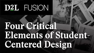 A Recipe for Impact Four Critical Elements of StudentCentered Design [upl. by Gord582]