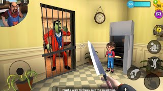 Scary Stranger 3D  New Update New Special Levels Control Mr Grumpy Secret part 1012scarystranger3D [upl. by Chemush]