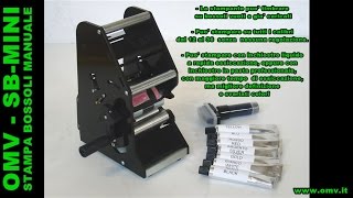 STAMPA BOSSOLI SBMINI  OMV  CON INK IN PASTA [upl. by Vernier]