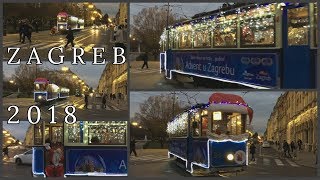 Zagreb Christmas Tram  Veseli Božićni Tramvaj [upl. by Doxia613]