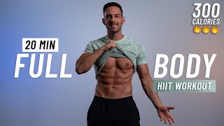 20 Min Intense HIIT Workout Full Body No Equipment At Home [upl. by Paymar]