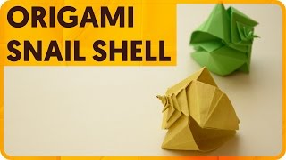 Origami Spiral Snail Shell Toshikazu Kawasaki [upl. by Onej]