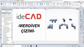 ideCAD Statik  Merdiven Çizimi ✔  07 [upl. by Kamin]