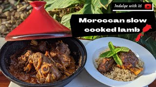 Tender Moroccan slow cooked lamb shanks  North African cuisine  indulge with iti [upl. by Rihaz]