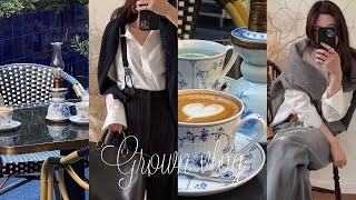 【vlog】今話題の素敵なお店でショッピング🌿異国情緒溢れるブルーのカフェ☕️  Curensology  ヴィンテージ  購入品  LOOKBOOK 冬服 コーデ 東京vlog [upl. by Annahsirhc]