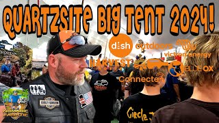 Quartzsite 2024 Big Tent Day 1  WalkThru Vendors amp Food [upl. by Ettennaej841]