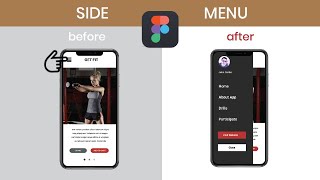 How to make figma side menu [upl. by Akemat5]