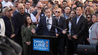 Levi Strauss heir Daniel Lurie pledges to make San Francisco safer as mayor [upl. by Riggs314]