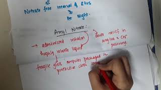 4 6 amyl nitrate mp4  PHARMACOLOGY [upl. by Franky]