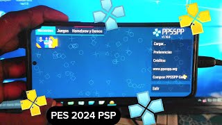 eFootball PES 2024 sur PPSSPP pour la PSP dun téléphone Android [upl. by Antonietta]