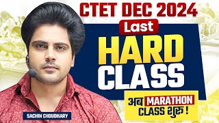 CTET DEC 2024 LAST HARD CLASS by Sachin choudhary live 8pm [upl. by Crowell256]