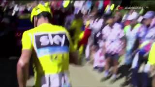 TDF 2016 Froome RUNNING in the Ventoux [upl. by Nimrahc]