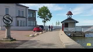 Amazing walk in wonderful summer holiday city Haapsalu in Estonia sea historical cityenjoy walk [upl. by Lightfoot]