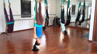 Aerial Yoga Routine In Bangalore Advanced Class Session In Progress [upl. by Davide]