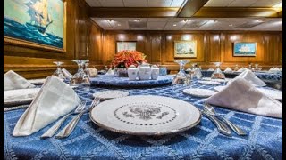 OFFICERS MESS ROOM OF THE SHIPFEEL LIKE LUXURIOUS LIFENAVYSHIPLIFEATSEASHIPMESSROOMSAILOR [upl. by Nabla399]