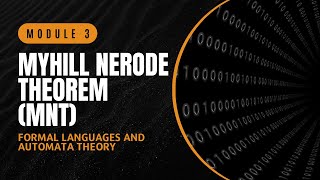 Myhill Nerode Theorem MNT  CST301  FLAT MODULE 3  KTU  Anna Thomas  SJCET [upl. by Ahsin652]