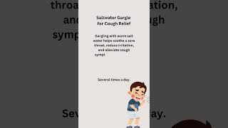 Saltwater Gargle for Cough Relief Easy and Effective Home Remedy [upl. by Emlynn]