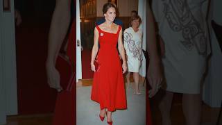 Catherine wore a striking red dress for Canadian Reception amp paid tribute to Canada w an accessory [upl. by Llennoj]