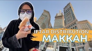 1st RAMADAN MAKKAH 🤲🏻 Iftar Distribution Makkah 🤗 Masjid Al Haram ft NammoVlogs [upl. by Datha]