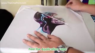 How to Print Tshirts with Eco Solvent Printable Vinyl on Banner Printer [upl. by Eizdnil]