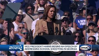 Kamala Harris addresses Georgia school shooting Just a senseless tragedy [upl. by Pogue]