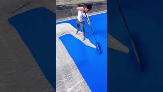 Parking lot epoxy floor decoration process Good tools and machinery can increase work efficiency [upl. by Pettit]