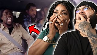 Ice Cube Kevin Hart And Conan Share A Lyft Car  CONAN IN THE HOOD BLACK COUPLE REACTS [upl. by Adella]