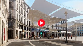 La Puerta del Sol de Madrid tendrá toldos en el verano de 2025 [upl. by Rola743]