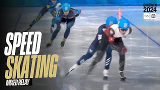 RELIVE  Speed Skating Mixed Relay  Gangwon2024 [upl. by Faucher]