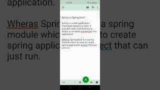 Spring vs Spring Boot springbootinterviewquestions [upl. by Boonie]