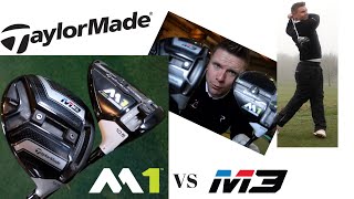 TAYLORMADE M3 DRIVER vs TAYLORMADE M1 DRIVER  2018 vs 2017 [upl. by Idoux337]