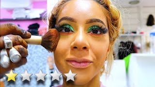 THIS MAKEUP ARTIST PUT GLUE ON MY FACE 😱 [upl. by Sirac]