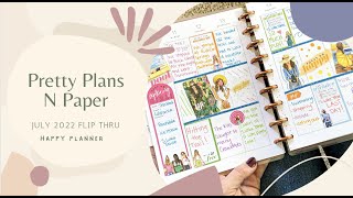 Classic Happy Planner July Flip Through 2022  After the Pen  Happy Planner Set Up  Frankenplanner [upl. by Hajar]