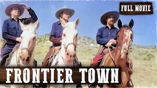 FRONTIER TOWN  Tex Ritter  Full Western Movie  English  Free Wild West Movie [upl. by Shriner806]