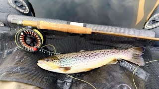 Is StillWater Float Tube Fishing Better Than Wading for Brown Trout [upl. by Kalvin]