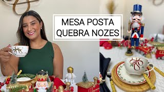 NATAL 2024 MESA DE NATAL SIMPLES E LINDA TEMA QUEBRA NOZES mesapostanatalina decoraçãodenatal [upl. by Lepley]