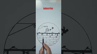 Circle Drawing handmade art trending shortvideo drawing diy painting drawingdrawing [upl. by Audra394]