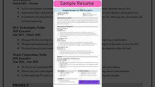 Resume kaise banaye  cv format for job  cv kaise banaye resume cv shorts ytshort trending [upl. by Ressler778]