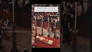 The Popes lying in state From Leo XIII to Benedict XVI [upl. by Dragone]