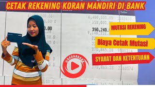 Cara Cetak Rekening Koran Bank Mandiri [upl. by Oine]