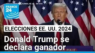 quotQuiero agradecer a Estados Unidos por darme el honor de ser su 47º presidentequot Donald Trump [upl. by Slohcin418]