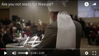 Are you not ready for Wasiyat [upl. by Eitirahc]