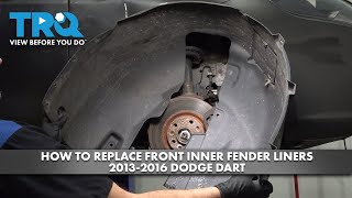 How to Replace Front Inner Fender Liners 20132016 Dodge Dart [upl. by Fowle69]